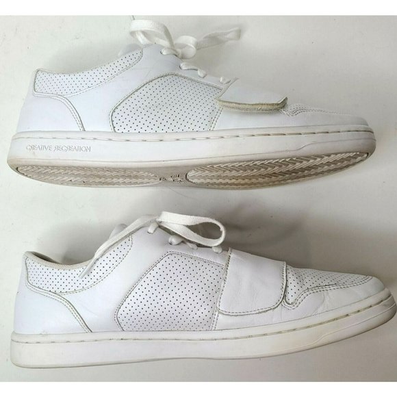 Creative Recreation Men's Sz 13 Cesario Lo White/Silver Leather Shoes CR4LOC - Picture 5 of 9